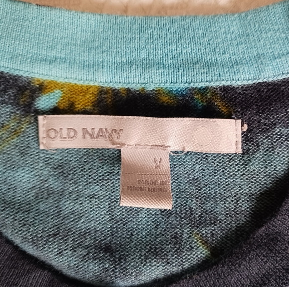 Navy Blue Flowered Cardigan - Picture 3 of 6